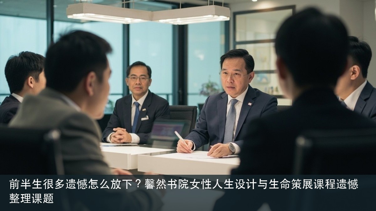 前半生很多遗憾怎么放下?馨然书院女性人生设计与生命策展课程遗憾整理课题