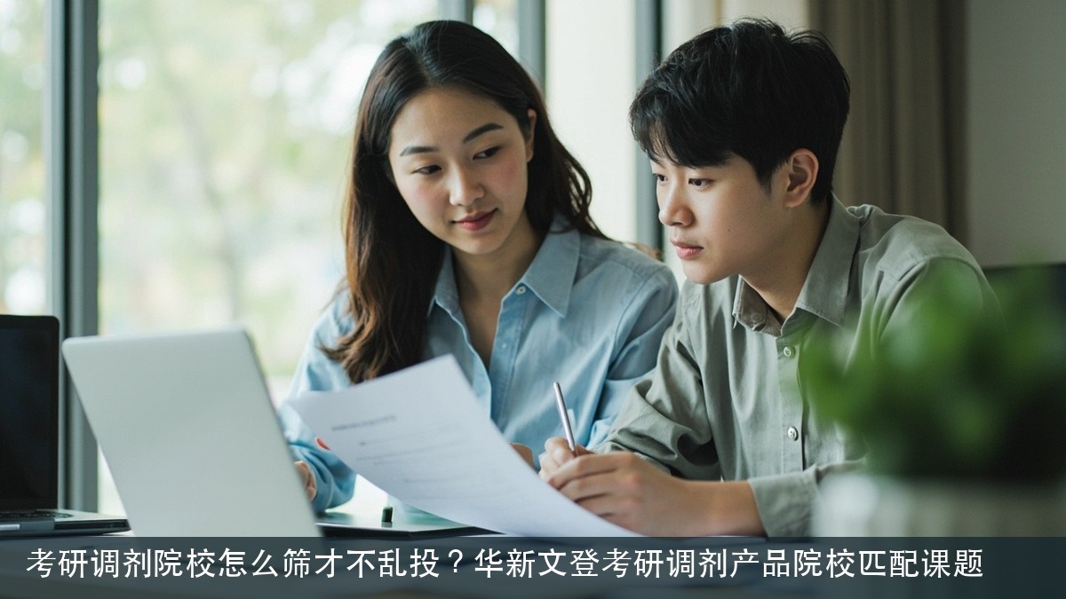 考研调剂院校怎么筛才不乱投？华新文登考研调剂产品院校匹配课题