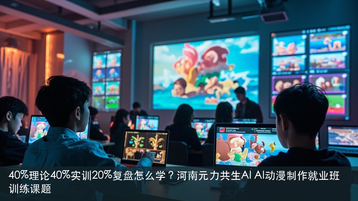 40%理论40%实训20%复盘怎么学?河南元力共生AI AI动漫制作就业班训练课题