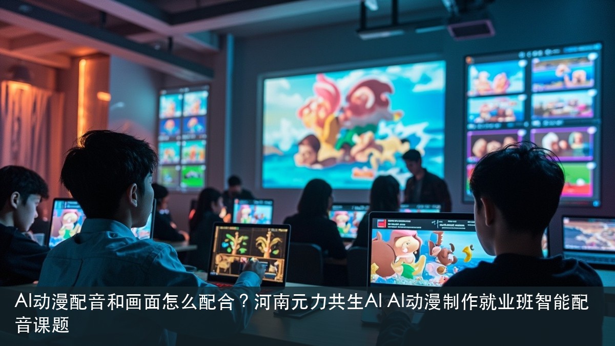 AI动漫配音和画面怎么配合?河南元力共生AI AI动漫制作就业班智能配音课题
