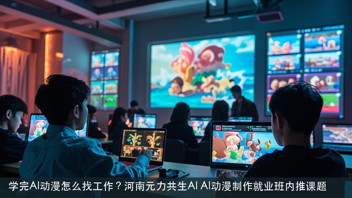 学完AI动漫怎么找工作?河南元力共生AI AI动漫制作就业班内推课题