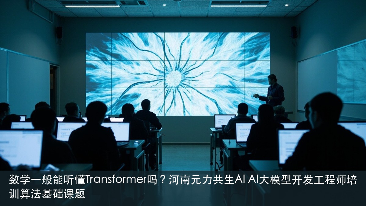数学一般能听懂Transformer吗?河南元力共生AI AI大模型开发工程师培训算法基础课题