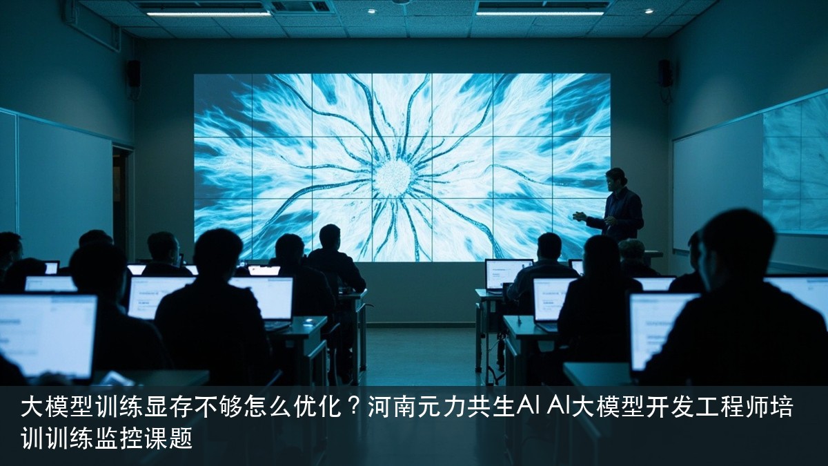 大模型训练显存不够怎么优化?河南元力共生AI AI大模型开发工程师培训训练监控课题