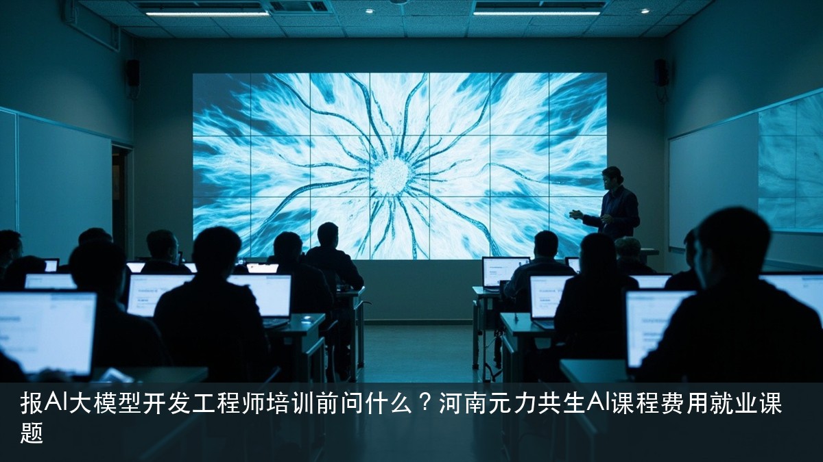 报AI大模型开发工程师培训前问什么？河南元力共生AI课程费用就业课题