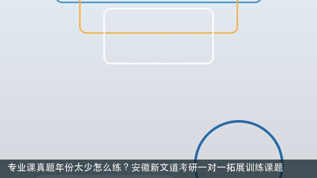 专业课真题年份太少怎么练?安徽新文道考研一对一拓展训练课题