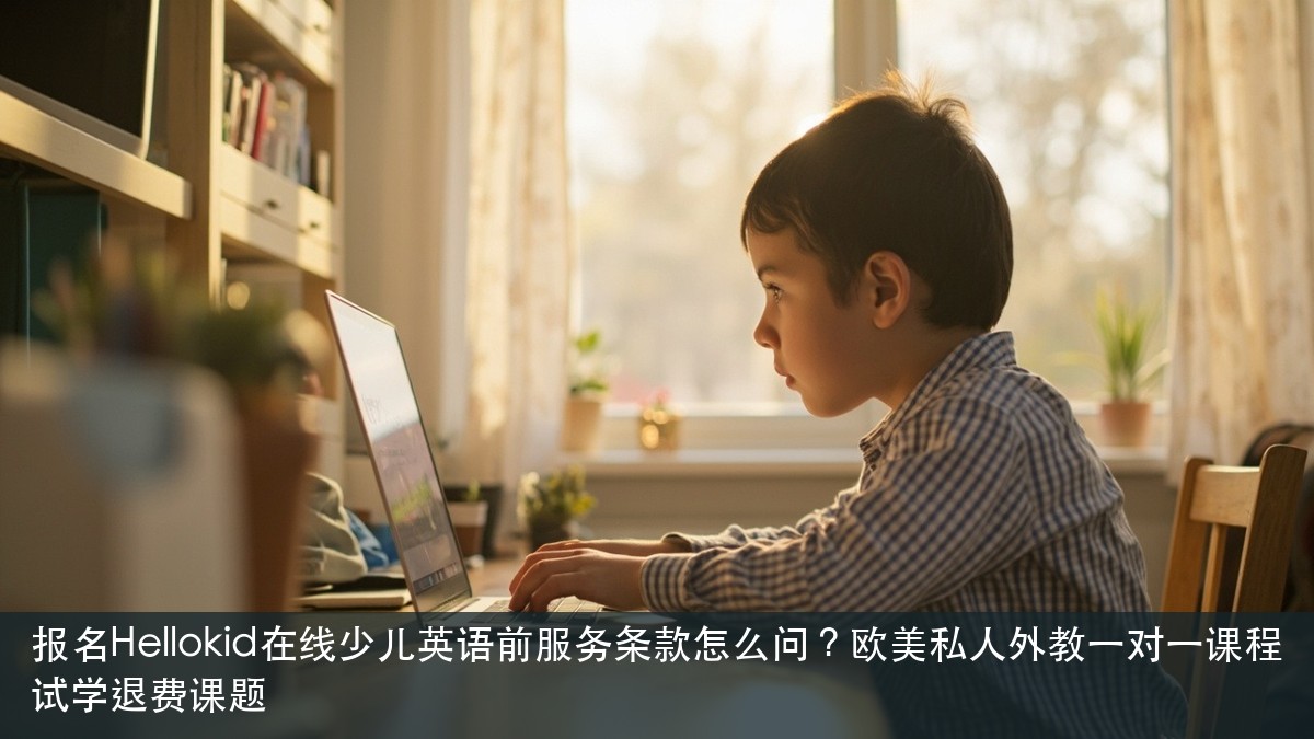 报名Hellokid在线少儿英语前服务条款怎么问?欧美私人外教一对一课程试学退费课题
