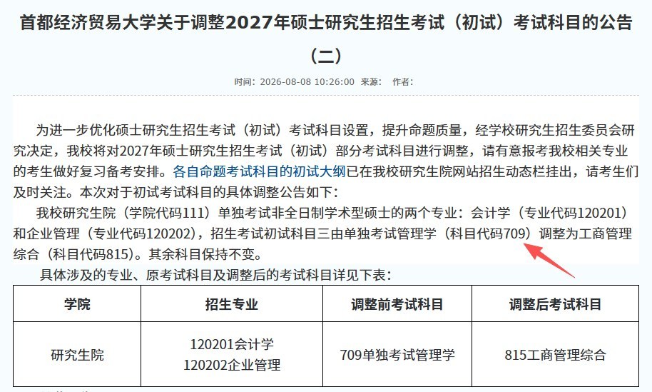 研途考研提醒:2027考研科目调整汇总,数英统考变化怎么应对