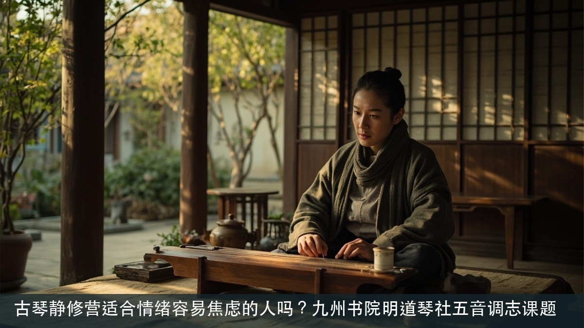 古琴静修营适合情绪容易焦虑的人吗?九州书院明道琴社五音调志课题