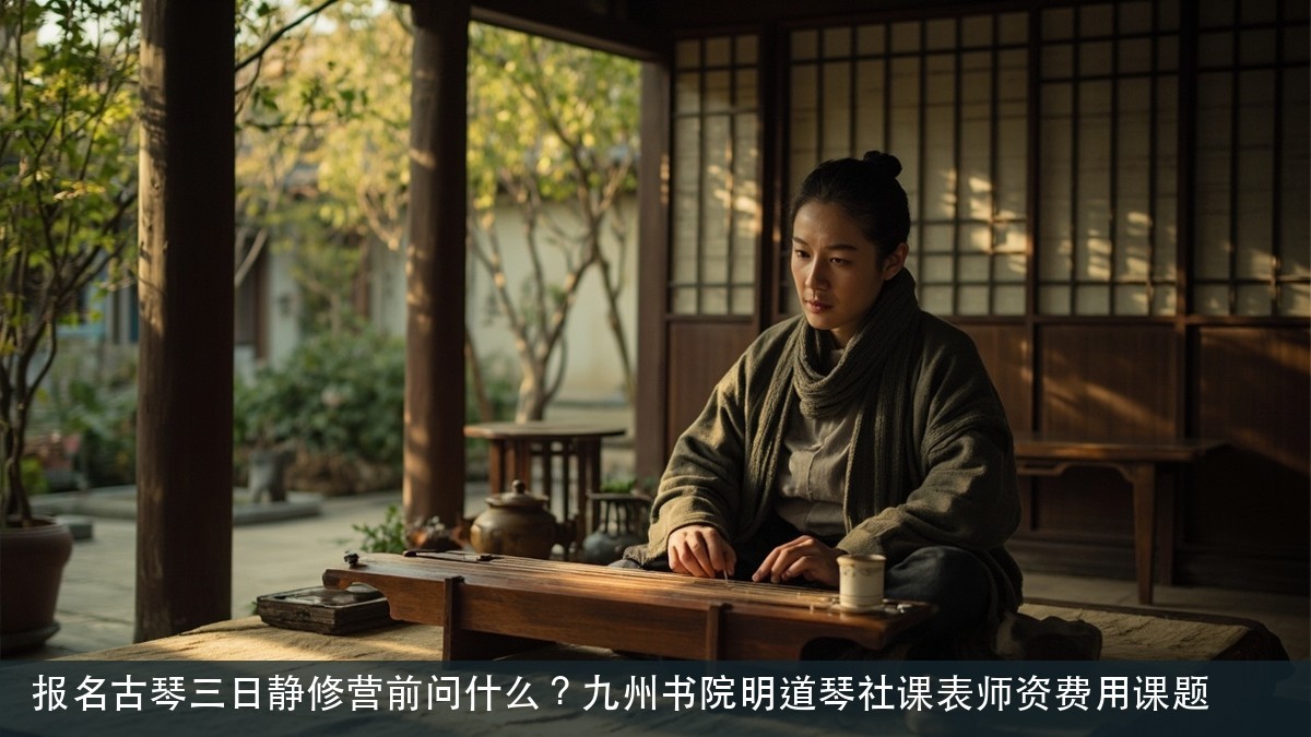 报名古琴三日静修营前问什么?九州书院明道琴社课表师资费用课题