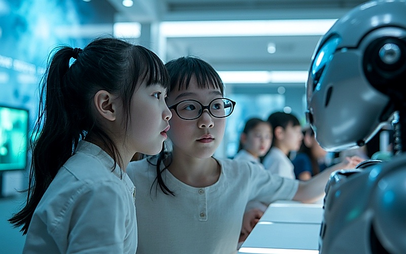 小学生零基础能学会AIGC大模型吗?参访杭州六小龙科技企业看什么?迷你营蛋仔派对AI科技酷玩冬令营实录