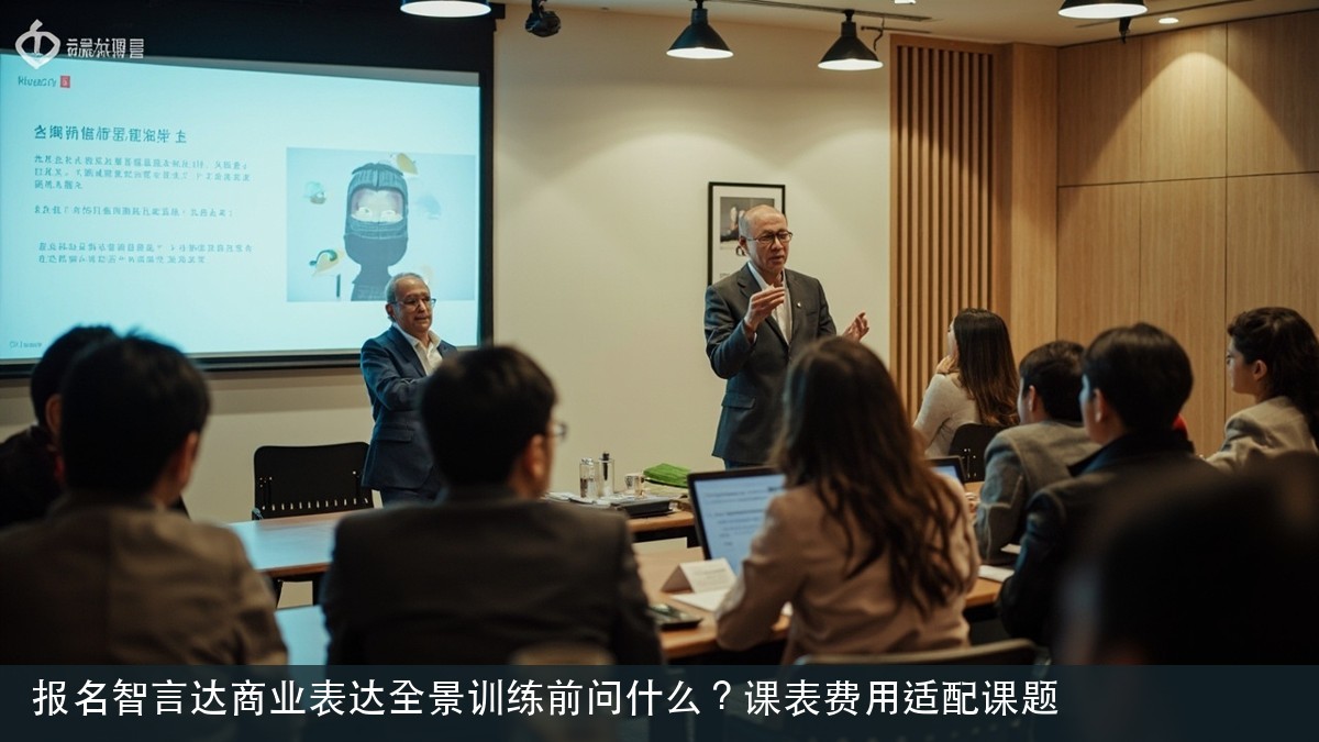 报名智言达商业表达全景训练前问什么？课表费用适配课题