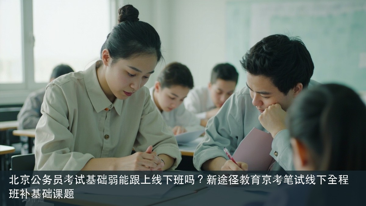 北京公务员考试基础弱能跟上线下班吗?新途径教育京考笔试线下全程班补基础课题