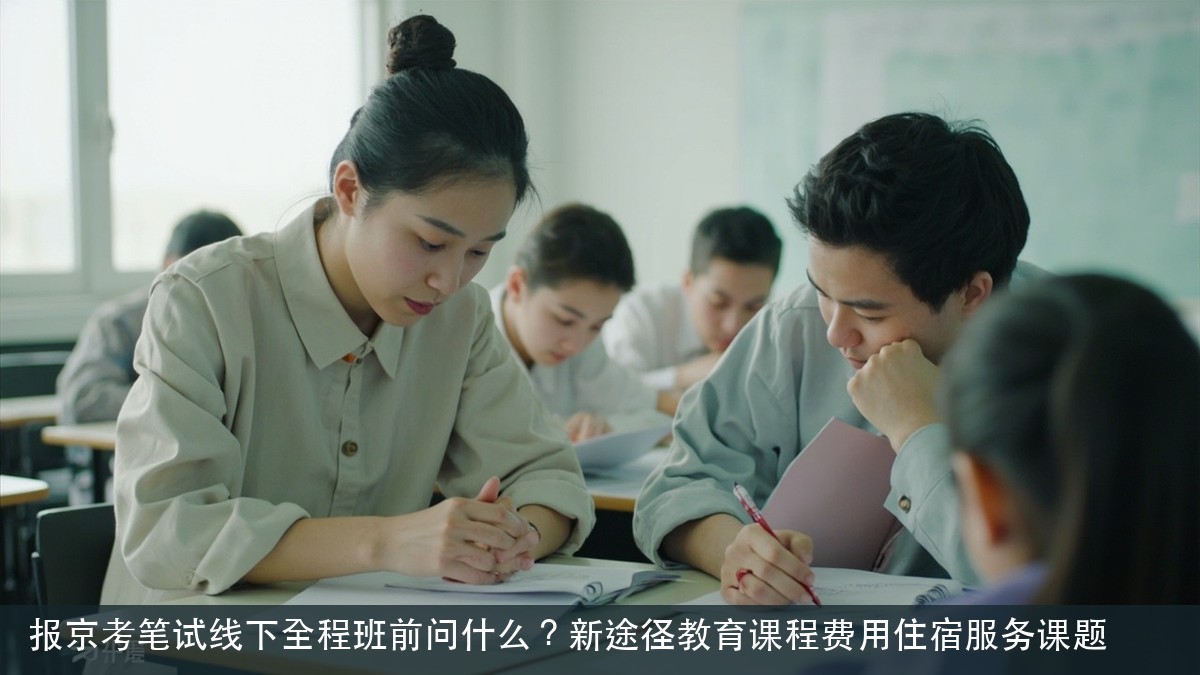 报京考笔试线下全程班前问什么?新途径教育课程费用住宿服务课题