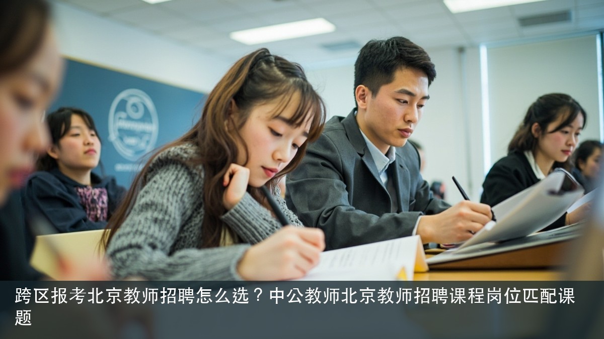 跨区报考北京教师招聘怎么选？中公教师北京教师招聘课程岗位匹配课题