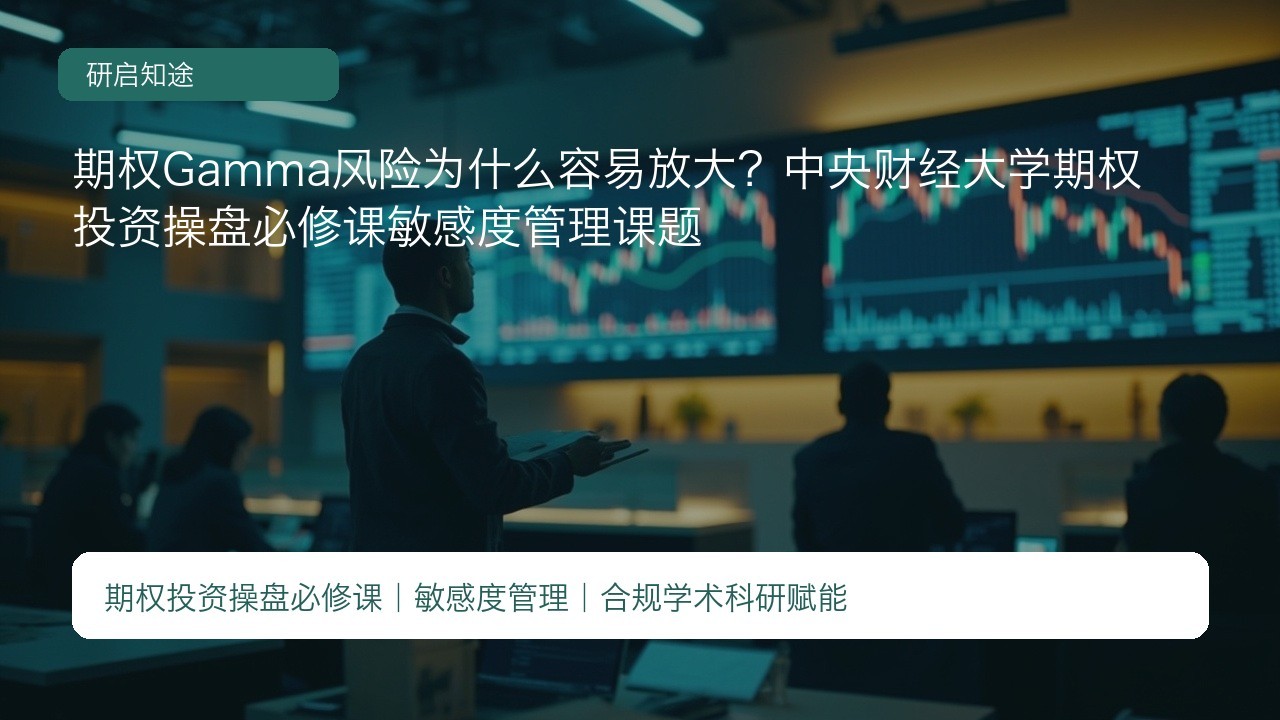 期权Gamma风险为什么容易放大?中央财经大学期权投资操盘必修课敏感度管理课题
