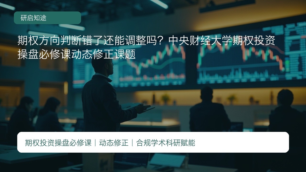 期权方向判断错了还能调整吗?中央财经大学期权投资操盘必修课动态修正课题