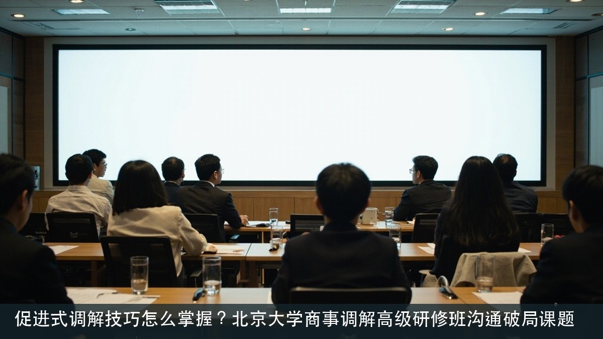 促进式调解技巧怎么掌握?北京大学商事调解高级研修班沟通破局课题