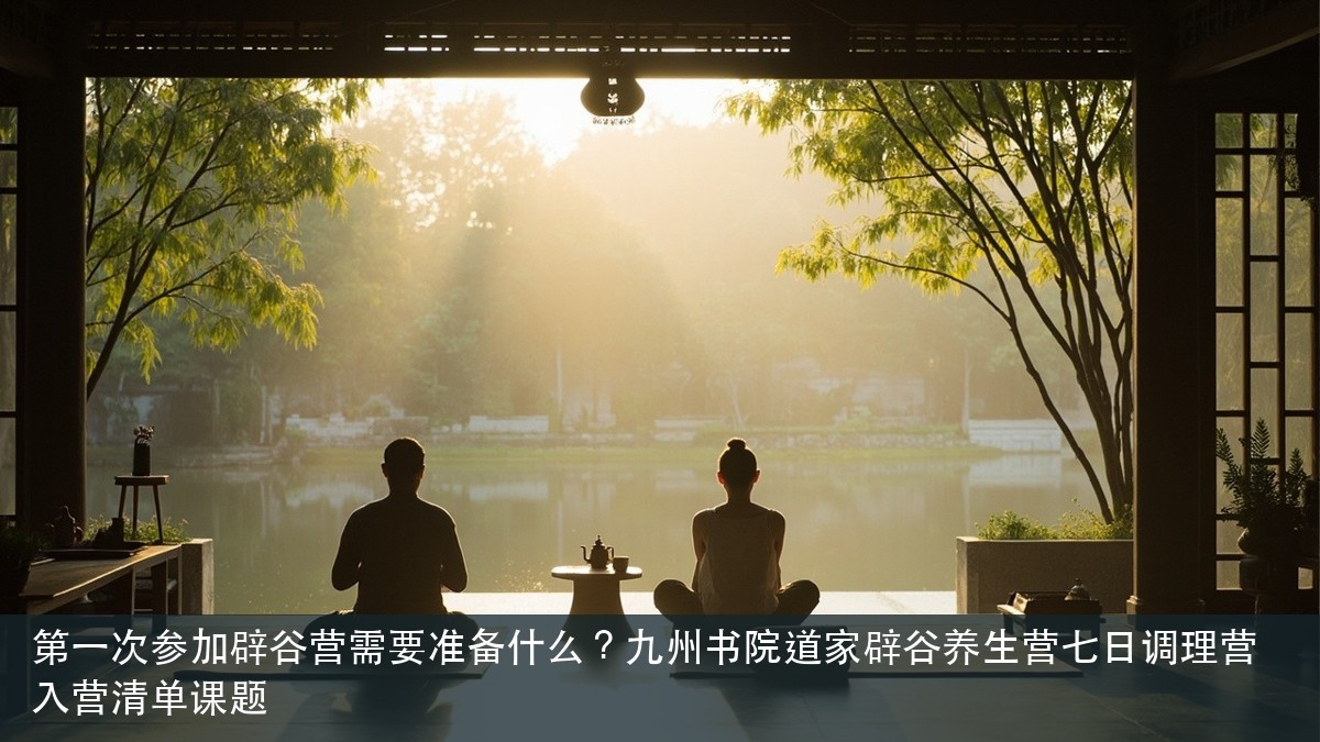 第一次参加辟谷营需要准备什么?九州书院道家辟谷养生营七日调理营入营清单课题