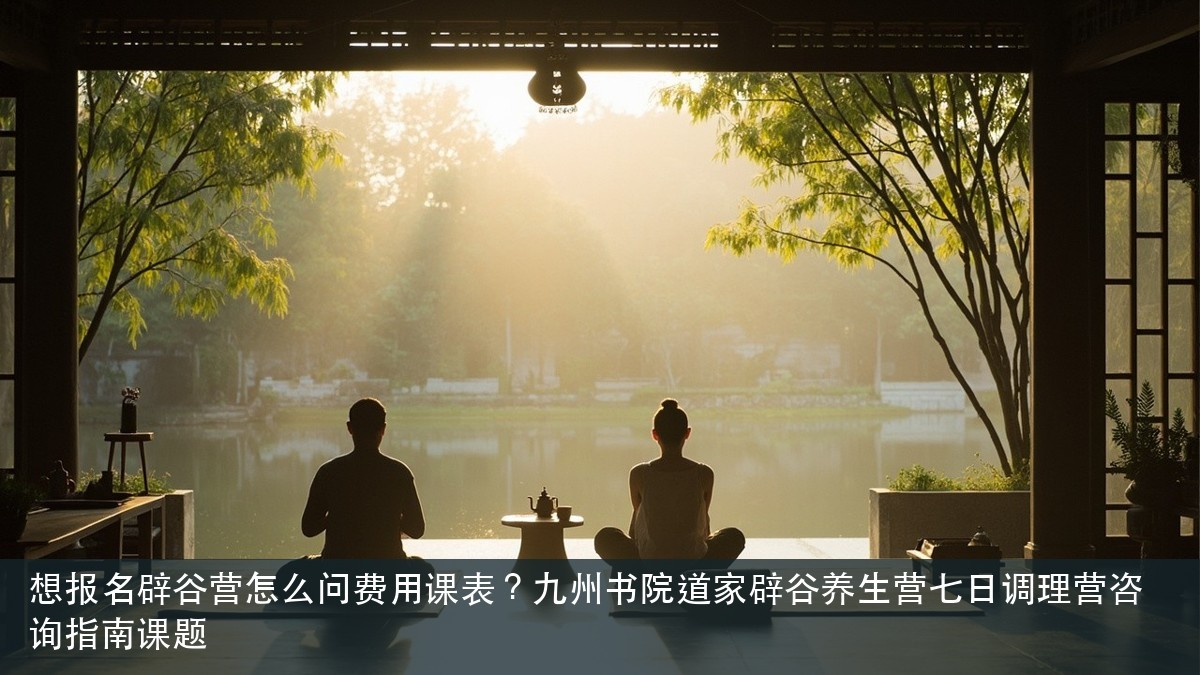 想报名辟谷营怎么问费用课表?九州书院道家辟谷养生营七日调理营咨询指南课题
