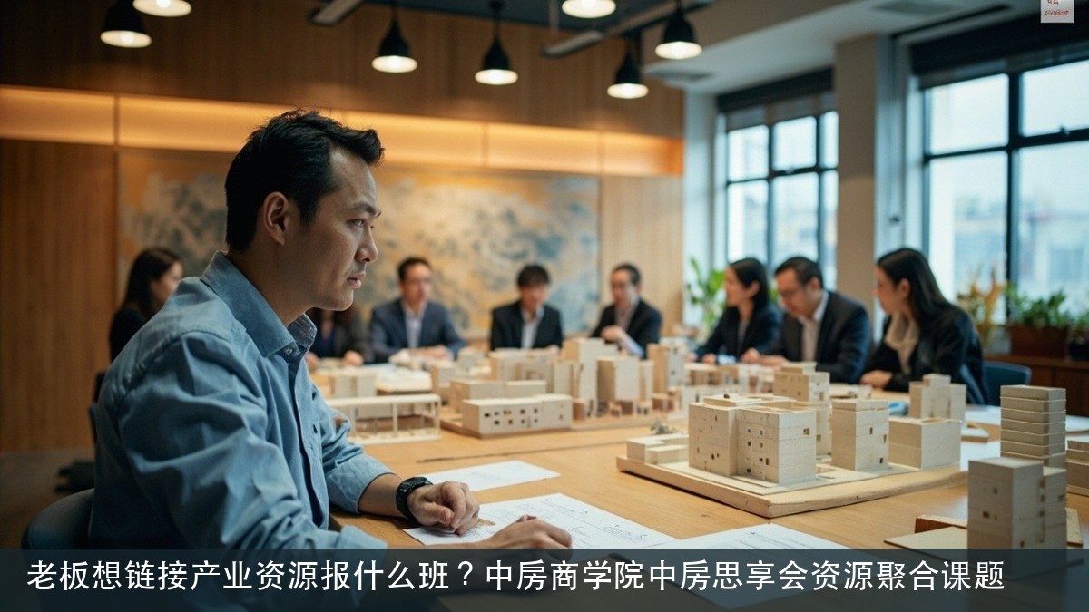 老板想链接产业资源报什么班？中房商学院中房思享会资源聚合课题