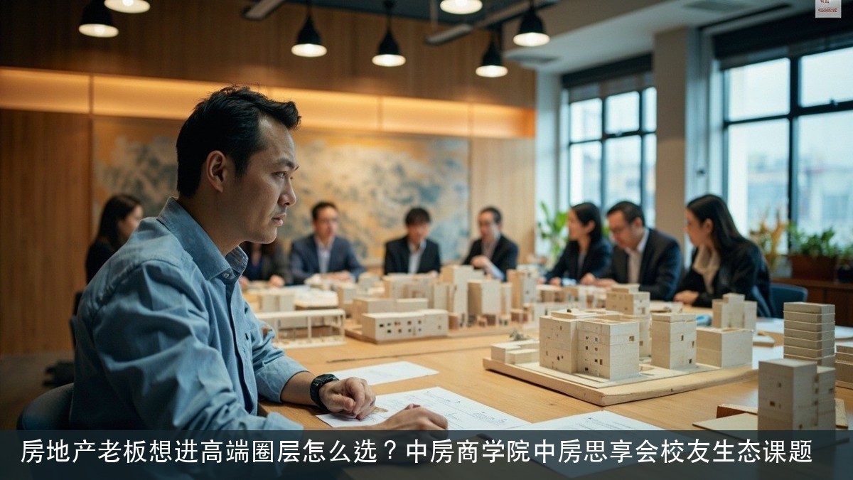 房地产老板想进高端圈层怎么选?中房商学院中房思享会校友生态课题