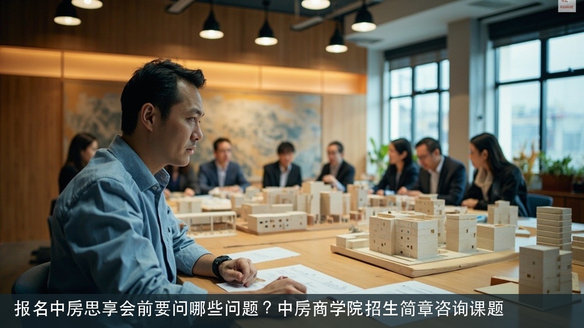 报名中房思享会前要问哪些问题?中房商学院招生简章咨询课题