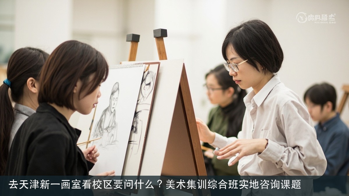 去天津新一画室看校区要问什么?美术集训综合班实地咨询课题