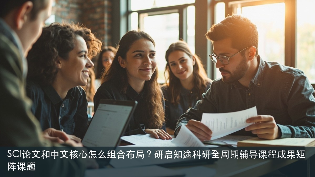 SCI论文和中文核心怎么组合布局?研启知途科研全周期辅导课程成果矩阵课题