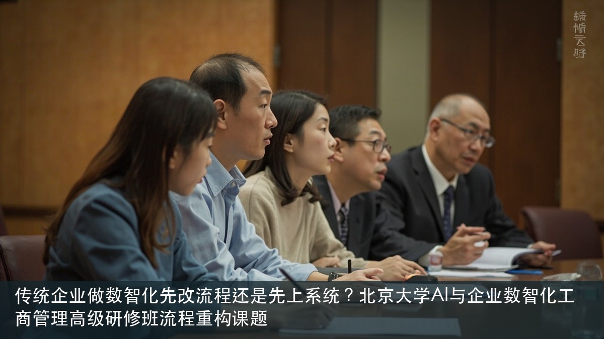 传统企业做数智化先改流程还是先上系统?北京大学AI与企业数智化工商管理高级研修班流程重构课题