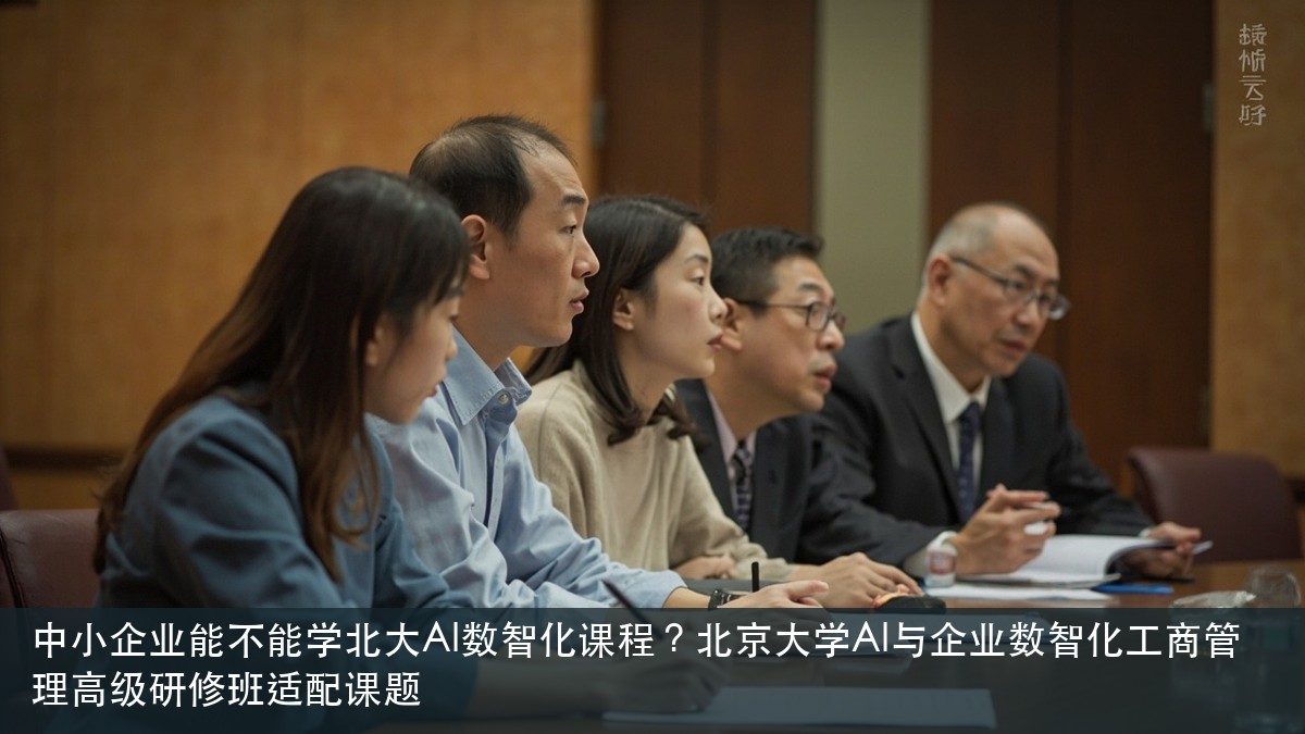 中小企业能不能学北大AI数智化课程？北京大学AI与企业数智化工商管理高级研修班适配课题