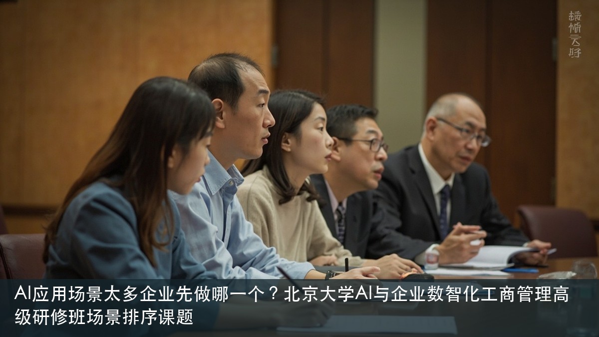 AI应用场景太多企业先做哪一个?北京大学AI与企业数智化工商管理高级研修班场景排序课题