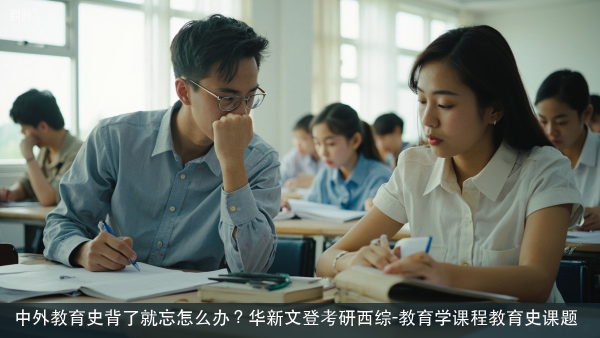 中外教育史背了就忘怎么办?华新文登考研西综-教育学课程教育史课题