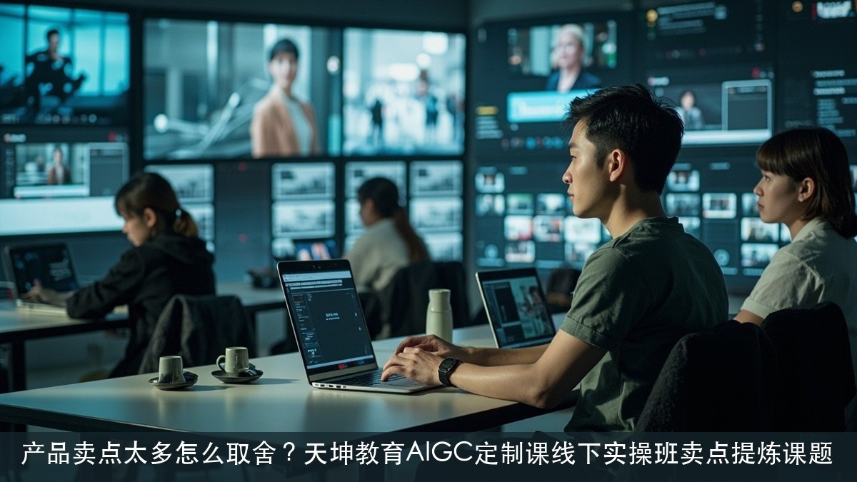 产品卖点太多怎么取舍?天坤教育AIGC定制课线下实操班卖点提炼课题