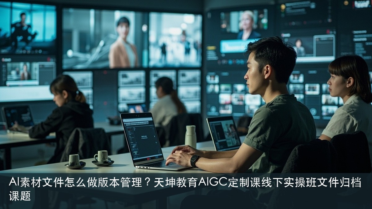 AI素材文件怎么做版本管理?天坤教育AIGC定制课线下实操班文件归档课题