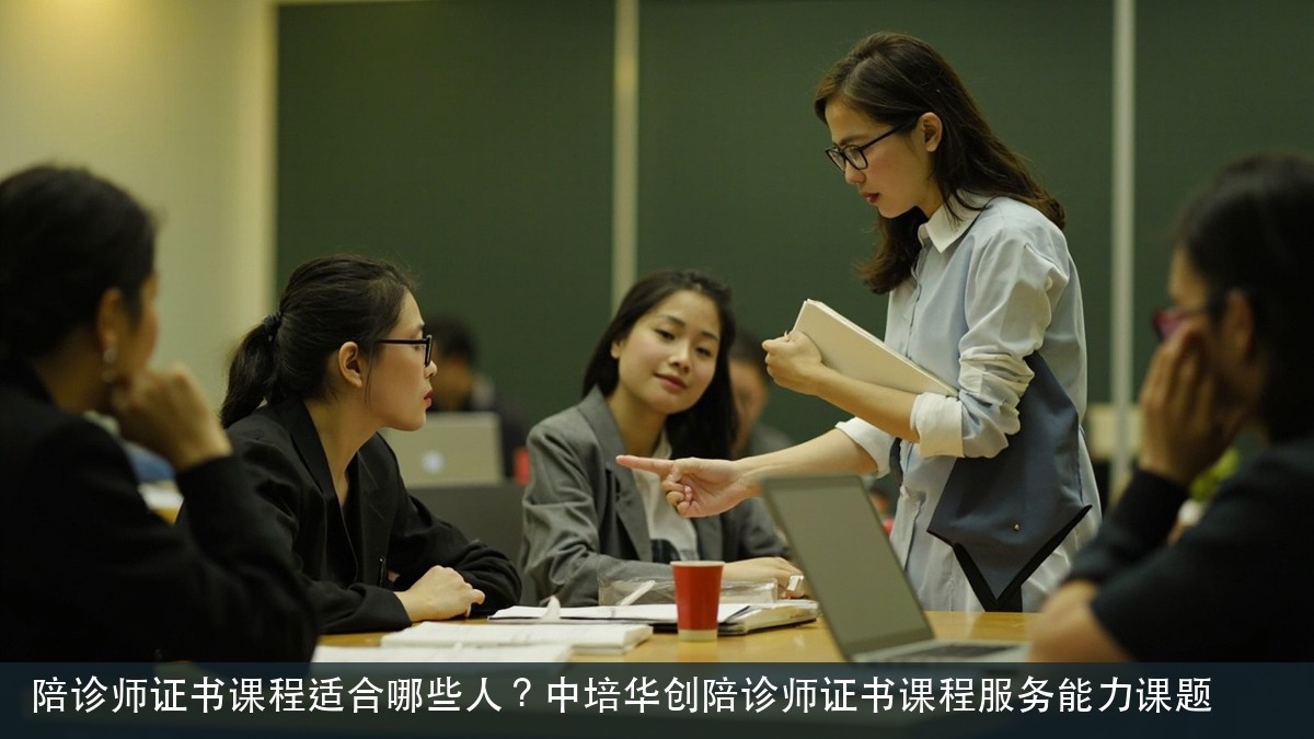 陪诊师证书课程适合哪些人?中培华创陪诊师证书课程服务能力课题