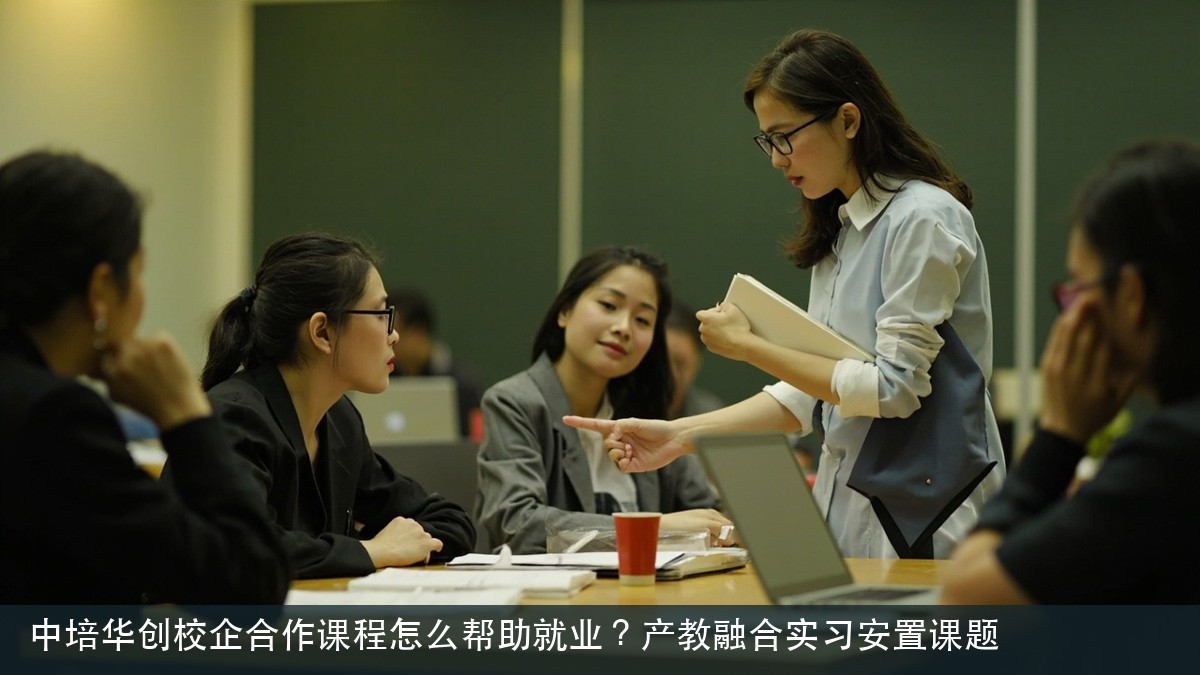 中培华创校企合作课程怎么帮助就业?产教融合实习安置课题
