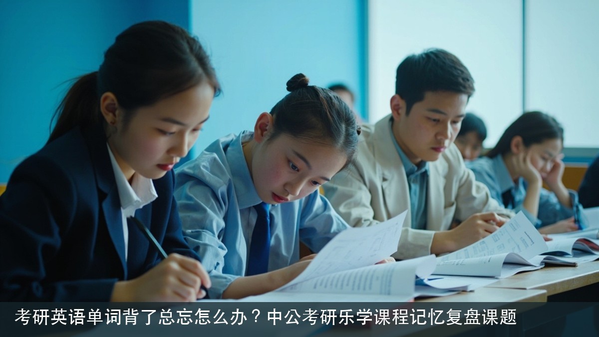 考研英语单词背了总忘怎么办?中公考研乐学课程记忆复盘课题