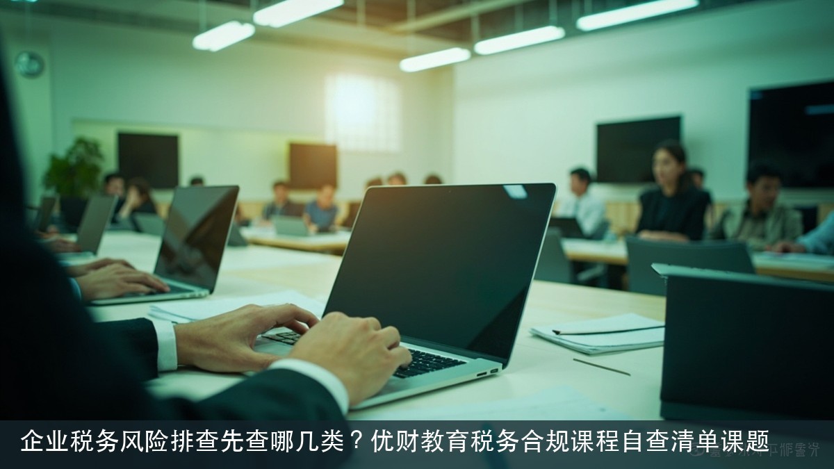 企业税务风险排查先查哪几类?优财教育税务合规课程自查清单课题