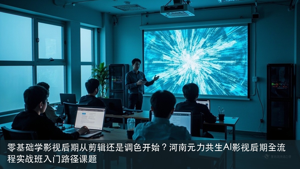 零基础学影视后期从剪辑还是调色开始?河南元力共生AI影视后期全流程实战班入门路径课题