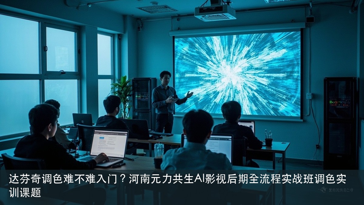 达芬奇调色难不难入门?河南元力共生AI影视后期全流程实战班调色实训课题