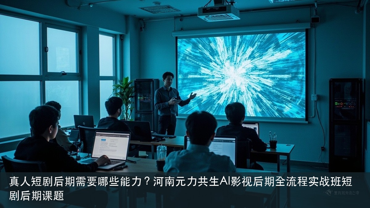 真人短剧后期需要哪些能力?河南元力共生AI影视后期全流程实战班短剧后期课题