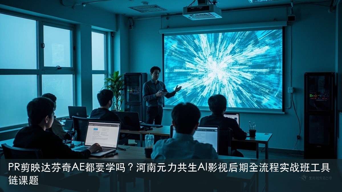PR剪映达芬奇AE都要学吗?河南元力共生AI影视后期全流程实战班工具链课题