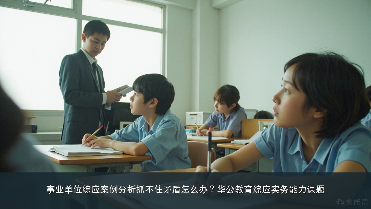 事业单位综应案例分析抓不住矛盾怎么办?华公教育综应实务能力课题