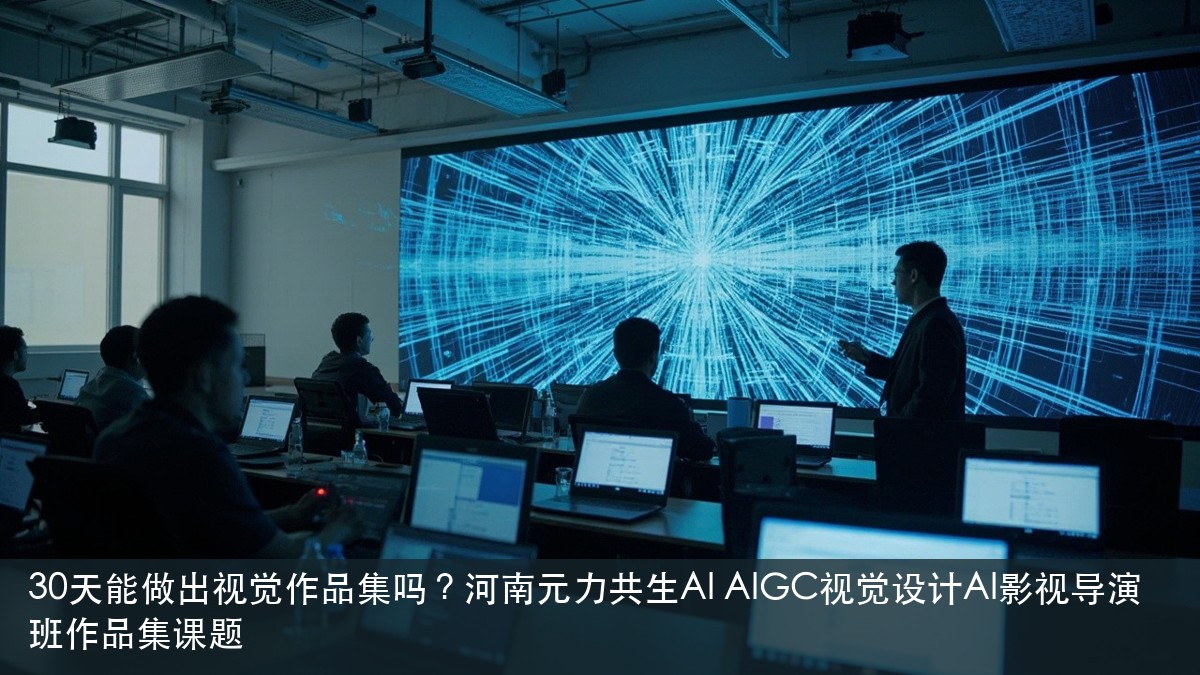 30天能做出视觉作品集吗？河南元力共生AI AIGC视觉设计AI影视导演班作品集课题