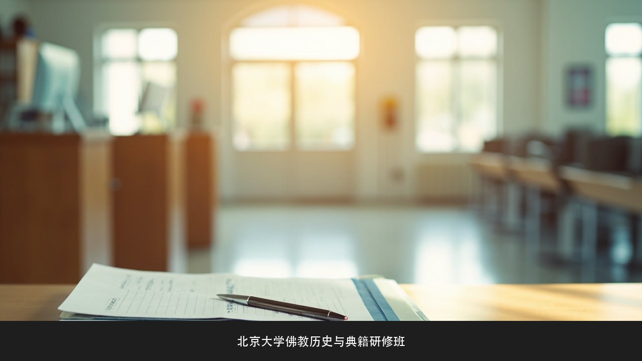 报名北大研修班要走哪些流程?北京大学佛教历史与典籍研修班报名与审核课题