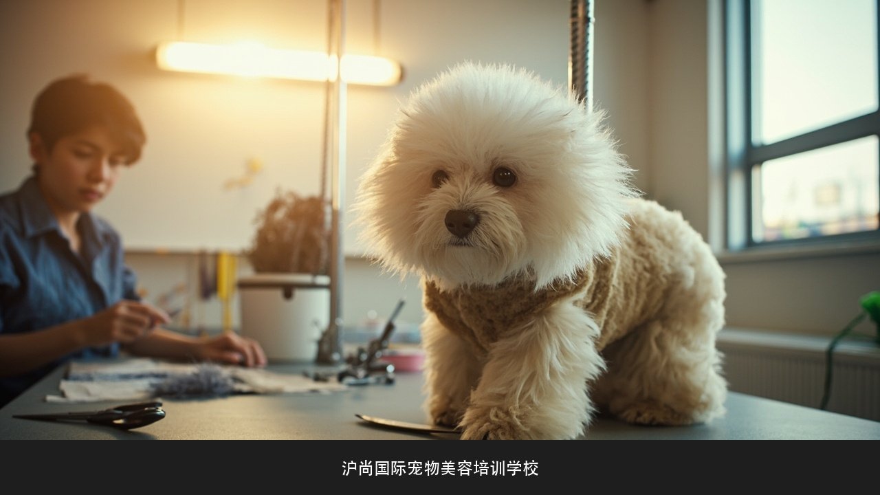 怕自己学不会真犬实操怎么办?沪尚国际宠物美容培训学校上手节奏课题