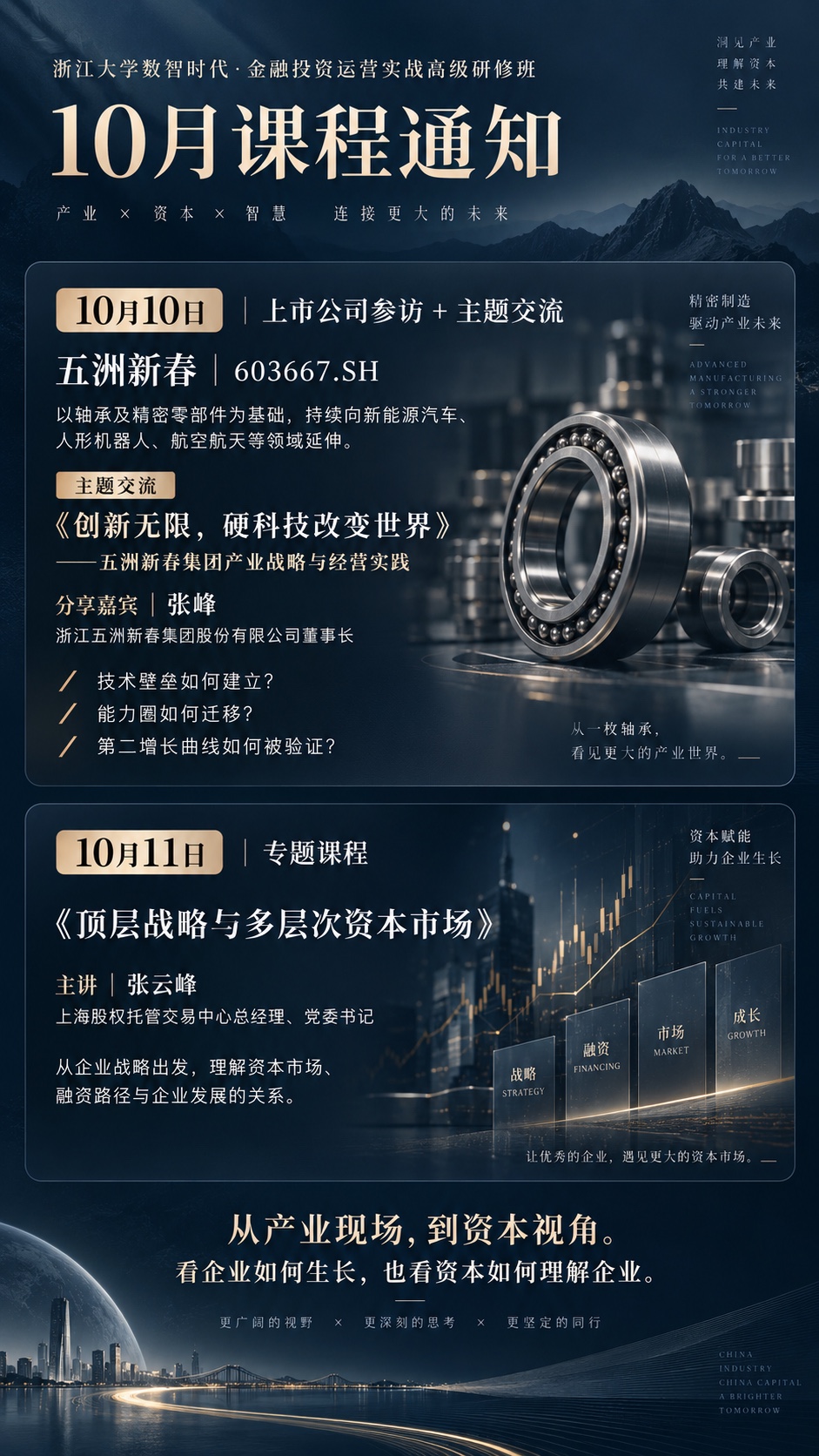 浙江大学数智时代金融投资运营实战高级研修班10月课程通知