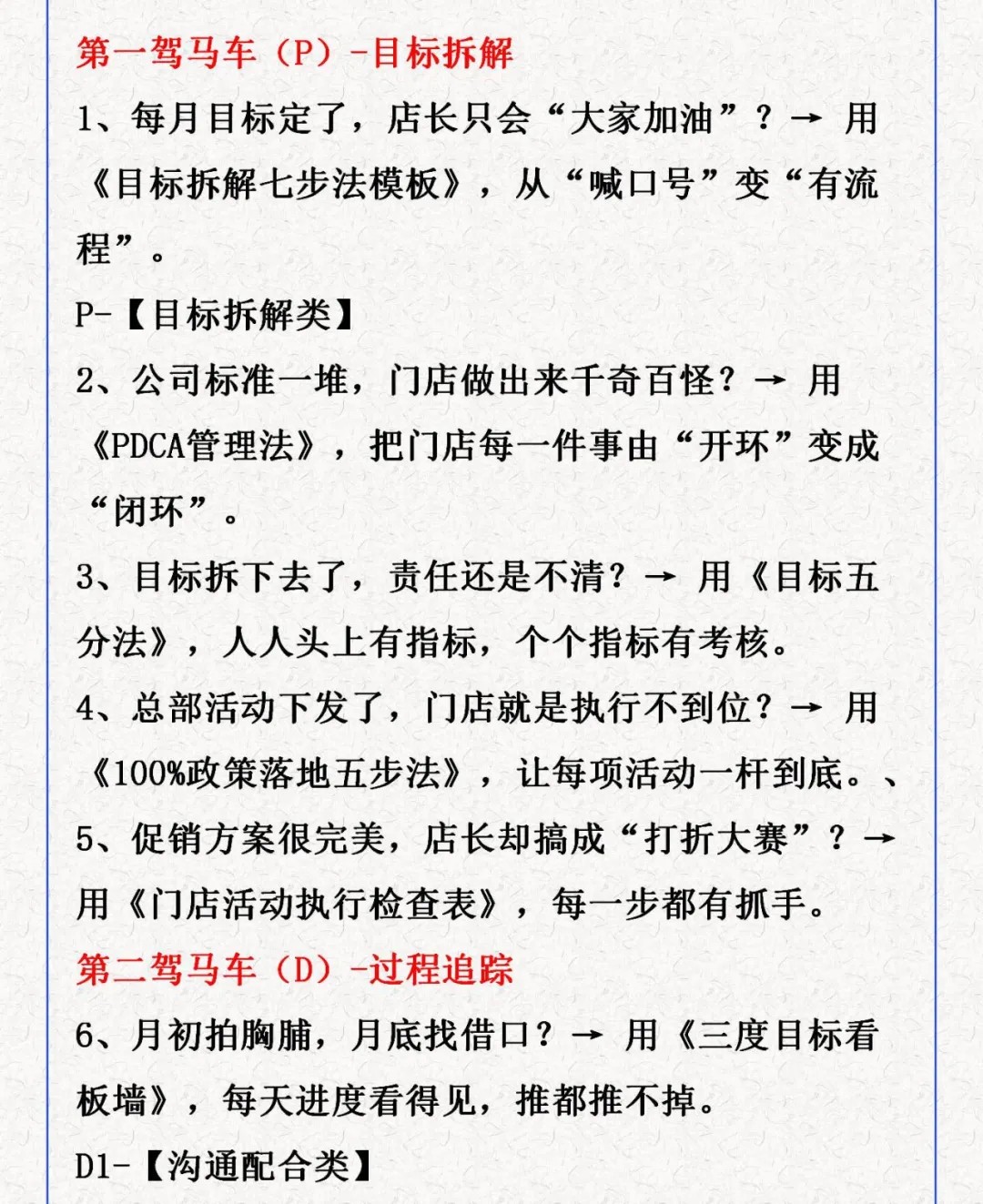 集德能《金牌店长目标达成落地班》(26版):以PDCA打造“三驾马车”目标达成系统,2026年11月10—11日广州开课