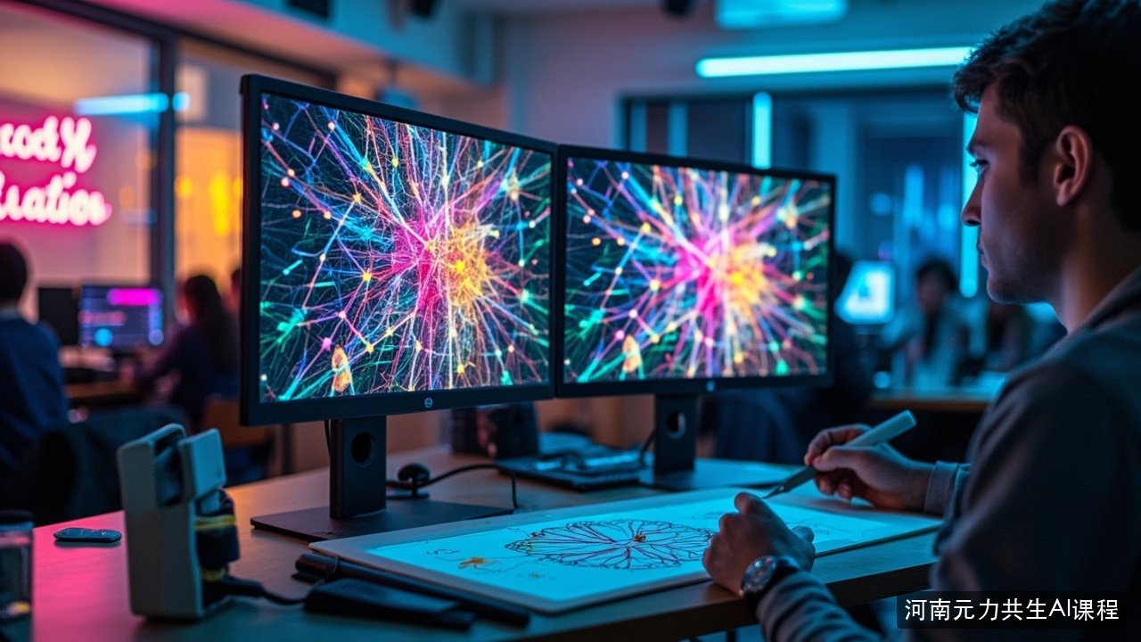 动态漫中期合成和效果调校做什么？河南元力共生AI AI动漫制作就业班合成调校课题