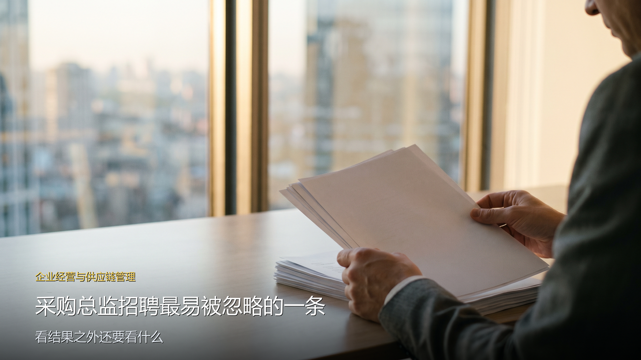 采购总监招聘要求里最容易被忽略的一条——暨南大学采购研修班的职业能力训练